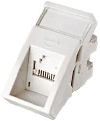 Molex Conector inclinat, 1xRJ45 STP cat. 6, 22.5x45 PowerCat, alb, (compatibil Legrand Mosaic) - Molex MLG-00022-02 (MLG-00022-02)