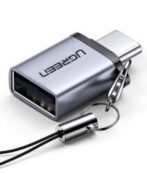 UGREEN ADAPTOR Ugreen, US270, USB 3.0(M) la USB Type-C(T), carcasa metalica, gri 50283 (timbru verde 0.08 lei) - 6957303852833 (50283)