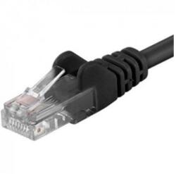 PremiumCord Patchcord UTP RJ45-RJ45 Cat. 5e 1m, negru, UTP-5E-1-BK (timbru verde 0.08 lei) (UTP-5E-1-BK)