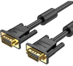 Vention Cablu video Vention, VGA(T) la VGA(T), 3m, rezolutie maxima 1080p la 60 Hz, conectori auriti, cupru, invelis PVC, filtre de ferita, negru, DAEBI (timbru verde 0.80lei) - 6922794741638 (DAEBI)