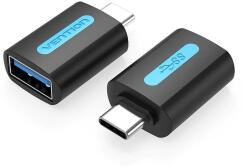 Vention Adaptor USB OTG Vention, USB Type-C (T) la USB 3.2 gen 1 (M), rata transfer 5 Gbps, invelis PVC, negru, "CDUB0" (timbru verde 0.03 lei) - 6922794755246 (CDUB0)