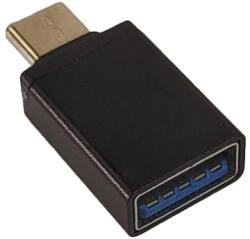 Spacer ADAPTOR Spacer pt. smartphone, de la USB 2.0 (Mama) la Type-C (Tata), negru, SPAD-USBF-TYPECM-02 (timbru verde 0.08 lei) (SPAD-USBF-TYPECM-02)