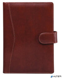 SATURNUS Kalendárium, gyűrűs, betétlapokkal, "M", újrahasznosított bőr, SATURNUS, "418", barna (26SM418-001) - alter