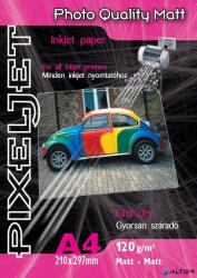 PIXELJET Tintasugaras fotópapír Photo Quality Matt, matt, 120g, A4 210x297 mm, 1000 lap