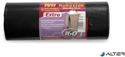 TUTI Szemeteszsák, 160 l, 10 db, 80x120 cm, 30 , TUTI "Extra", fekete (PDP_025) - alter