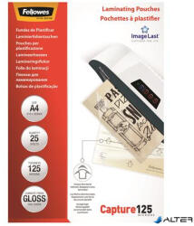Fellowes Meleglamináló fólia, 125 mikron, A4, fényes, 25 db, FELLOWES (5396301) - alter
