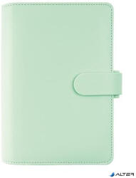 FILOFAX Kalendárium, gyűrűs, betétlapokkal, personal méret, FILOFAX "Saffiano", menta (FX-028806)