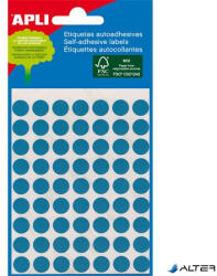 APLI Etikett, 8 mm kör, kézzel írható, színes, APLI, kék, 288 etikett/csomag (2045) - alter