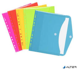 VIQUEL Irattartó tasak, A4, PP, patentos, VIQUEL 'Happy Fluo', vegyes (151731-08)