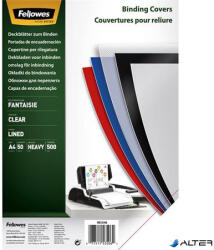 Fellowes Hátlap, A4, 500 mikron, FELLOWES "Fantaisie", átlátszó (5350601) - alter