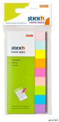 STICK N Jelölőcímke, papír, 9x50 lap, 50x12 mm, STICK N, neon és pasztell mix (21689) - alter