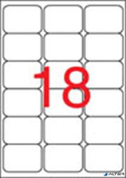 APLI Etikett, univerzális, 63, 5x46, 6 mm, kerekített sarkú, APLI, 1800 etikett/csomag (02415) - alter