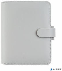 FILOFAX Kalendárium, gyűrűs, betétlapokkal, pocket méret, FILOFAX "Saffiano", gránit (FX-028812)