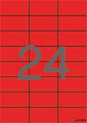 APLI Etikett, 70x37 mm, színes, APLI, piros, 2400 etikett/csomag (11836) - alter