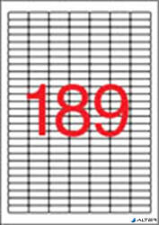 APLI Etikett, univerzális, 25, 4x10 mm, eltávolítható, kerekített sarkú, APLI, 4725 etikett/csomag (10198) - alter