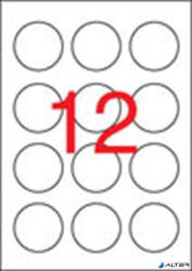 APLI Etikett, 60 mm kör, fehér, APLI, 1200 etikett/csomag (01244) - alter