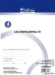 Victoria Paper Nyomtatvány, leltárfelvételi ív, 50x3, A4, VICTORIA PAPER, "B. 14-30", 10 tömb/csomag (B.14-30/V) - alter