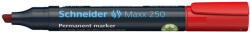 Schneider Alkoholos marker, 2-7 mm, vágott, SCHNEIDER "Maxx 250", piros (125002) - alter