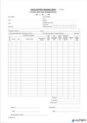 Victoria Paper Nyomtatvány, kiküldetési rendelvény (belföldi), 25x2, A4, VICTORIA PAPER "B. 18-73", 10 tömb/csomag (B.18-73/V) - alter