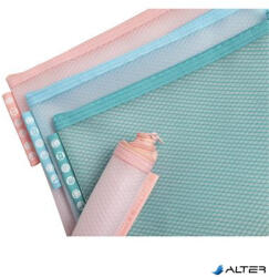 EXACOMPTA Rendszerező tasak, cipzáras, hálós, A5, EXACOMPTA "Chromaline Pastel", vegyes színek (37140E) - alter