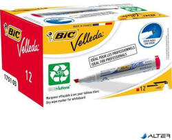 BIC Flipchart- és táblamarker, 1, 1-5, 6 mm, vágott, BIC "Velleda ecolutions", piros (525830/904948) - alter