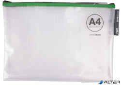 APLI Rendszerező tasak, cipzáras, A4, APLI, vegyes színek (17385) - alter