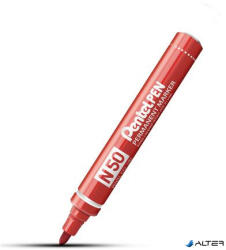 Pentel Alkoholos marker, 2 mm, kúpos, PENTEL "N50", piros (N50-BE)