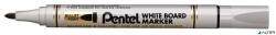 Pentel Táblamarker, 2 mm, kúpos hegy, PENTEL, fekete (MW85-AE) - alter