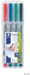 STAEDTLER Alkoholmentes marker készlet, OHP, 0, 4 mm, STAEDTLER "Lumocolor® 311 S", 4 különböző szín (311 WP4)