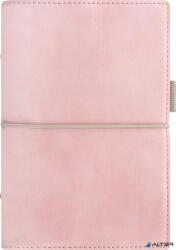 FILOFAX Kalendárium, gyűrűs, betétlapokkal, personal méret, FILOFAX, 'Domino' Soft', pasztell rózsaszín (FX-022577)
