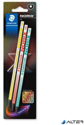 STAEDTLER Grafitceruza készlet, HB, STAEDTLER "Norix® 181", 3 különböző szín (181-HBBK3) - alter