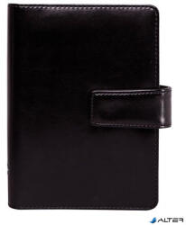 SATURNUS Kalendárium, gyűrűs, betétlapokkal, "L", műbőr, SATURNUS, "223", fekete (26SL223-003)