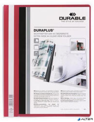 DURABLE Gyorsfűző, A4, széles, panorámás, DURABLE "DURAPLUS®", piros (257903) - alter