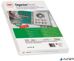 GBC Meleglamináló fólia, 125 mikron, A4, fényes, lefűzhető, GBC (3743156) - alter