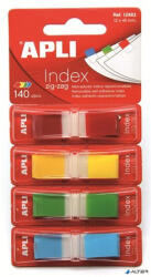 APLI Jelölőcímke, "Z", műanyag, 4x35 lap, 12x45 mm, APLI, 4 szín (12483) - alter