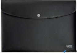 LEITZ Irattartó tasak, A4, PP, patentos, LEITZ "Recycle", fekete (46780095) - alter