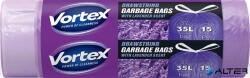 Vortex Szemeteszsák, zárószalagos, 35 l, 15 db, 50x60 cm, HDPE, 15 , VORTEX, levendula illattal (MSZ3515VORTEXSCENTLA) - alter