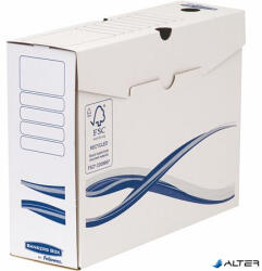 Fellowes Archiválódoboz, A4+, 100 mm, FELLOWES "Bankers Box Basic", kék-fehér (4460203)