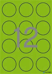 APLI Etikett, 60 mm kör, színes, APLI, neon zöld, 240 etikett/csomag (02869) - alter