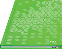 Leitz Beíró, A5, vonalas, 80 lap, keményfedeles, LEITZ 'Wow', zöld (46271054)