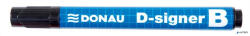 DONAU Táblamarker, 2-4 mm, kúpos, DONAU "D-signer B"", fekete (7372001-01PL)