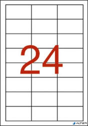 APLI Etikett, 64, 6x33, 8 mm, poliészter, időjárásálló, fehér, APLI, 480 etikett/csomag (01226) - alter