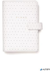 FILOFAX Kalendárium, gyűrűs, betétlapokkal, personal méret, FILOFAX "Moonlight", fehér (FX-022651) - alter