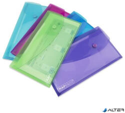 Rapesco Irattartó tasak, DL, patentos, RAPESCO "Eco", áttetsző vegyes színek (0690) - alter