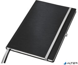 Leitz Jegyzetfüzet, A4, kockás, 80 lap, keményfedeles, LEITZ "Style", szaténfekete (44761094)