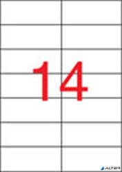 APLI Etikett, univerzális, 105x42, 4 mm, APLI, 1400 etikett/csomag (01277) - alter