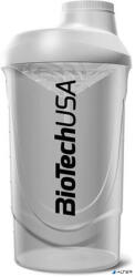 BioTechUSA Keverőpalack, 600ml, BIOTECH USA "Wave Shaker", fekete-füst (24010301)