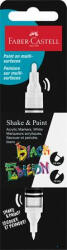 Faber-Castell Dekormarker, 1, 0/3, 0 mm, kétvégű, akril, FABER-CASTELL "Shake&Paint", fehér (285511) - alter