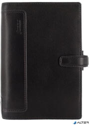 FILOFAX Kalendárium, gyűrűs, betétlapokkal, personal méret, FILOFAX, "Holborn", fekete (FX-025116)