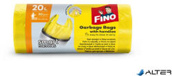FINO Szemeteszsák, köthető füles, 20 l, 30 db, 44x49 cm, 7 , FINO "Smart handles", sárga (8571050006) - alter
